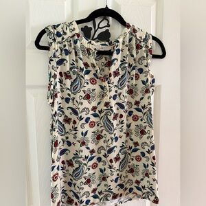 LOFT Multicolor Paisley Print Blouse